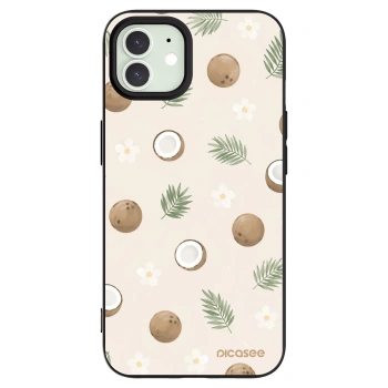 Picasee crna silikonska maskica za Apple iPhone 12 - Coconut Breeze