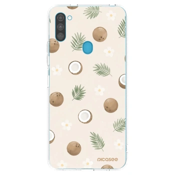 Picasee silikonska prozirna maskica za Samsung Galaxy M11 - Coconut Breeze