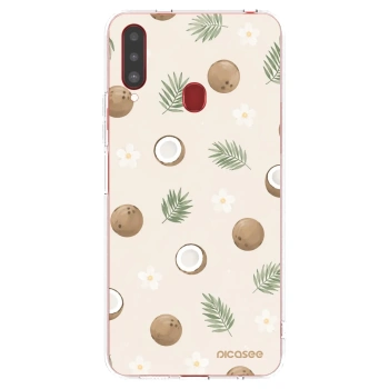 Picasee silikonska prozirna maskica za Samsung Galaxy A20s - Coconut Breeze