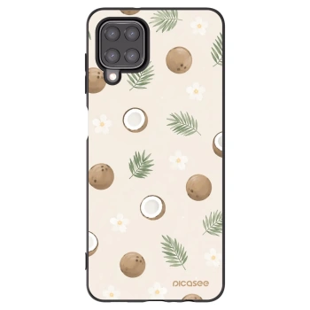 Picasee crna silikonska maskica za Samsung Galaxy A12 A125F - Coconut Breeze