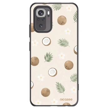 Picasee crna silikonska maskica za Xiaomi Redmi Note 10 - Coconut Breeze