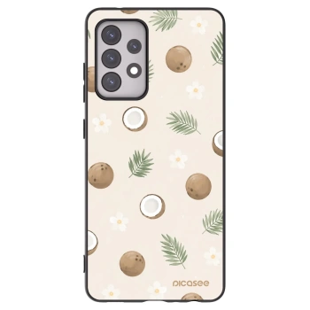 Picasee crna silikonska maskica za Samsung Galaxy A52 5G A525F - Coconut Breeze