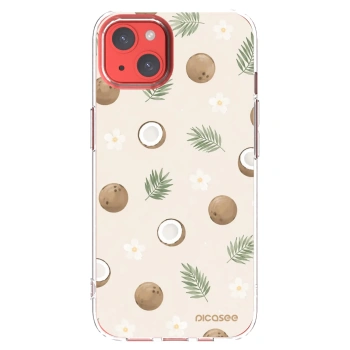 Picasee silikonska prozirna maskica za Apple iPhone 13 - Coconut Breeze