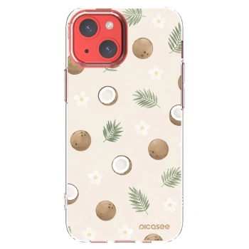 Picasee silikonska prozirna maskica za Apple iPhone 13 mini - Coconut Breeze