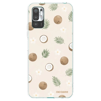 Picasee silikonska prozirna maskica za Xiaomi Redmi Note 10 5G - Coconut Breeze