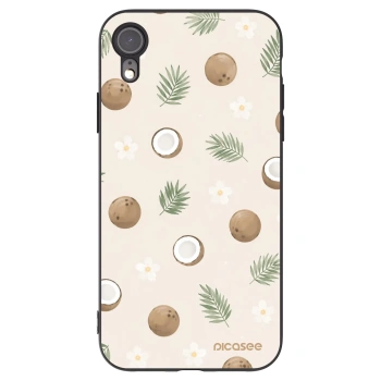 Picasee crna silikonska maskica za Apple iPhone XR - Coconut Breeze