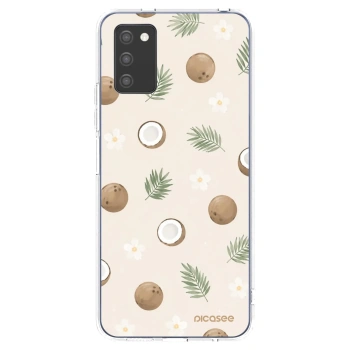 Picasee silikonska prozirna maskica za Samsung Galaxy A02s A025G - Coconut Breeze