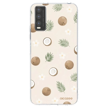 Picasee silikonska prozirna maskica za Vivo Y20s - Coconut Breeze