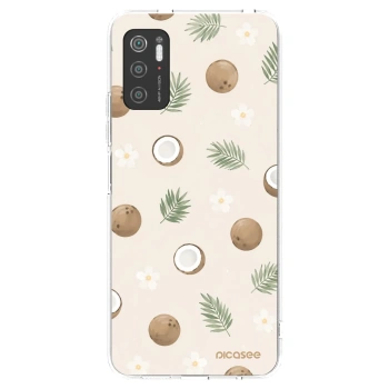 Picasee silikonska prozirna maskica za Xiaomi Poco M3 Pro 5G - Coconut Breeze
