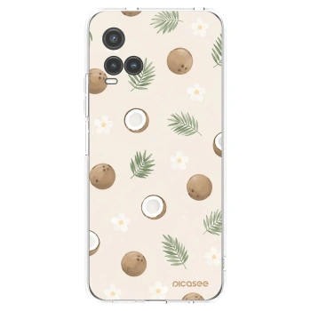 Picasee silikonska prozirna maskica za Vivo Y33s - Coconut Breeze