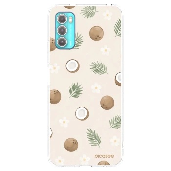 Picasee silikonska prozirna maskica za Motorola Moto G60 - Coconut Breeze