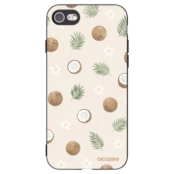 Picasee crna silikonska maskica za Apple iPhone SE 2022 - Coconut Breeze