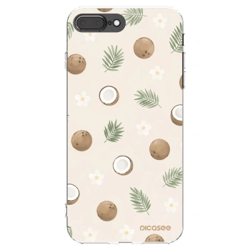 Picasee silikonska prozirna maskica za Apple iPhone 8 Plus - Coconut Breeze