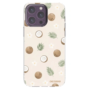 Picasee silikonska prozirna maskica za Apple iPhone 14 Pro Max - Coconut Breeze