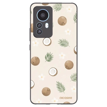 Picasee crna silikonska maskica za Xiaomi 12T Pro - Coconut Breeze