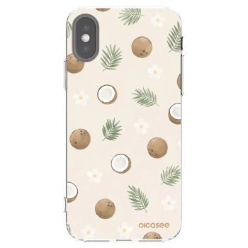 Picasee silikonska prozirna maskica za Apple iPhone X/XS - Coconut Breeze