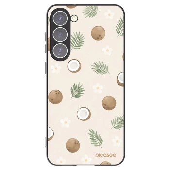 Picasee crna silikonska maskica za Samsung Galaxy S23+ 5G - Coconut Breeze