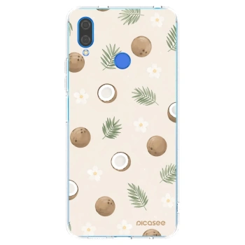 Picasee silikonska prozirna maskica za Huawei Nova 3 - Coconut Breeze