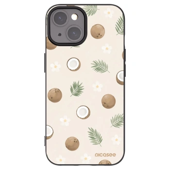 Picasee crna silikonska maskica za Apple iPhone 15 - Coconut Breeze