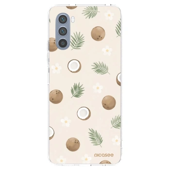 Picasee silikonska prozirna maskica za Motorola Moto G62 - Coconut Breeze