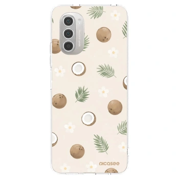 Picasee silikonska prozirna maskica za Motorola Moto G51 - Coconut Breeze