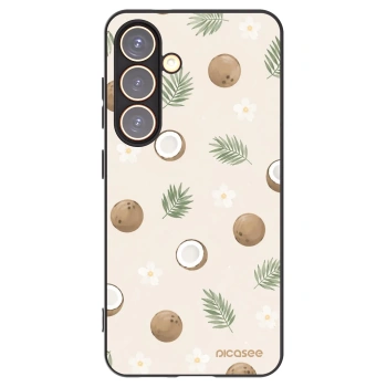 Picasee crna silikonska maskica za Samsung Galaxy S24 S921B 5G - Coconut Breeze
