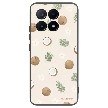 Picasee crna silikonska maskica za Xiaomi Poco X6 Pro - Coconut Breeze