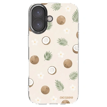 Picasee silikonska prozirna maskica za Apple iPhone 16 - Coconut Breeze