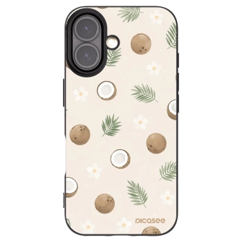 Picasee crna silikonska maskica za Apple iPhone 16 - Coconut Breeze