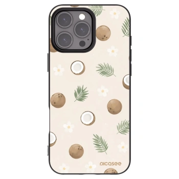 Picasee crna silikonska maskica za Apple iPhone 16 Pro Max - Coconut Breeze