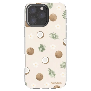 Picasee silikonska prozirna maskica za Apple iPhone 16 Pro Max - Coconut Breeze