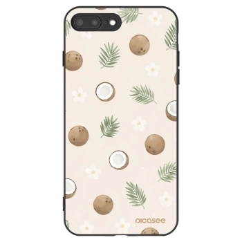 Picasee crna silikonska maskica za Apple iPhone 7 Plus - Coconut Breeze