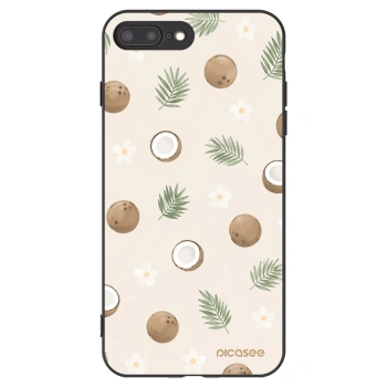 Picasee crna silikonska maskica za Apple iPhone 8 Plus - Coconut Breeze