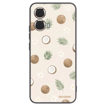 Picasee crna silikonska maskica za Motorola Moto G85 - Coconut Breeze