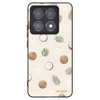Picasee crna silikonska maskica za Xiaomi 14T Pro - Coconut Breeze