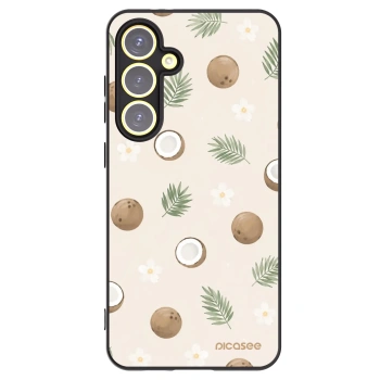 Picasee crna silikonska maskica za Samsung Galaxy S24 FE S721B - Coconut Breeze