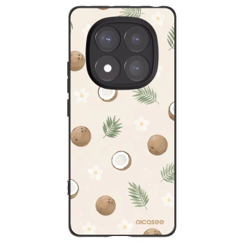 Picasee crna silikonska maskica za Xiaomi Redmi Note 14 Pro 5G - Coconut Breeze