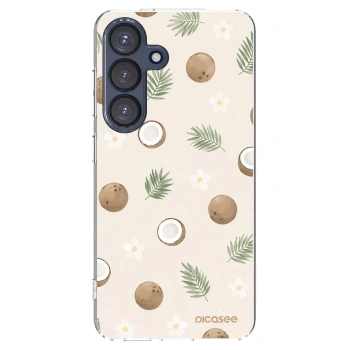 Picasee silikonska prozirna maskica za Samsung Galaxy S25 5G - Coconut Breeze