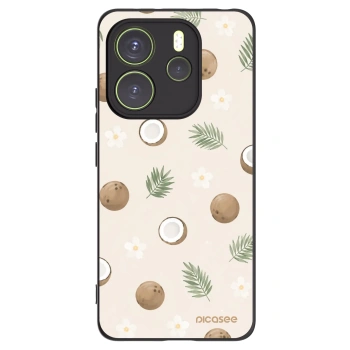 Picasee crna silikonska maskica za Xiaomi Redmi Note 14 4G - Coconut Breeze