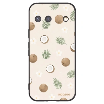 Picasee crna silikonska maskica za Google Pixel 9 - Coconut Breeze