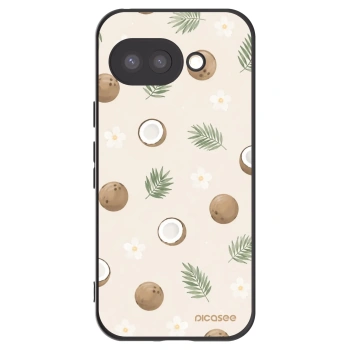 Picasee crna silikonska maskica za Google Pixel 9a - Coconut Breeze