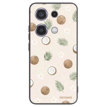 Picasee crna silikonska maskica za Xiaomi Redmi Note 14S - Coconut Breeze