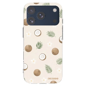 Picasee silikonska prozirna maskica za Apple iPhone 17 Pro - Coconut Breeze