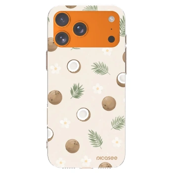 Picasee silikonska prozirna maskica za Apple iPhone 17 Pro Max - Coconut Breeze