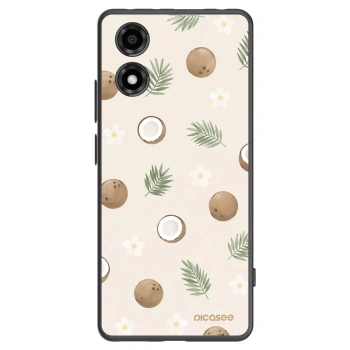 Picasee crna silikonska maskica za Motorola Moto E14 - Coconut Breeze
