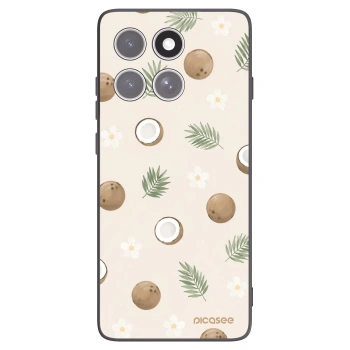 Picasee crna silikonska maskica za Motorola Edge 60 Pro - Coconut Breeze