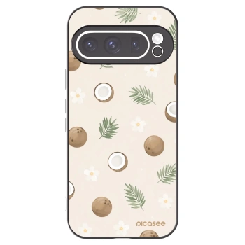 Picasee crna silikonska maskica za Google Pixel 9 Pro XL - Coconut Breeze