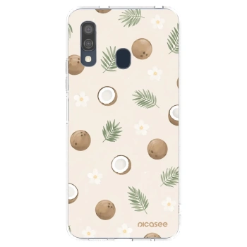 Picasee silikonska prozirna maskica za Samsung Galaxy A40 A405F - Coconut Breeze