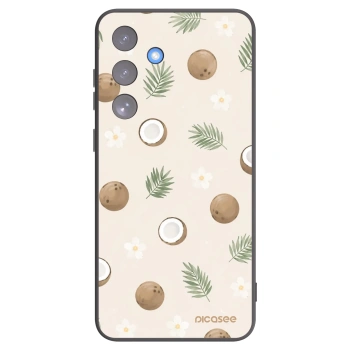 Picasee crna silikonska maskica za Samsung Galaxy S25 FE 5G - Coconut Breeze