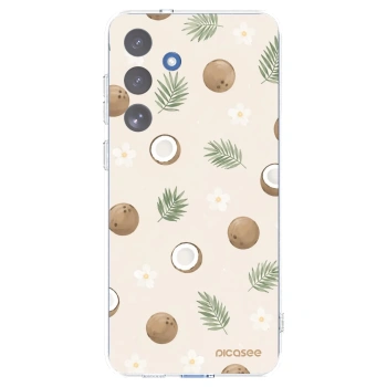 Picasee silikonska prozirna maskica za Samsung Galaxy S25 FE 5G - Coconut Breeze